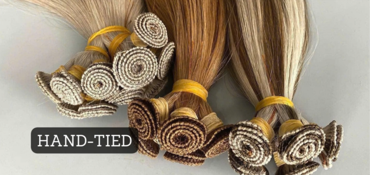 Hand-Tied Weft Extensions