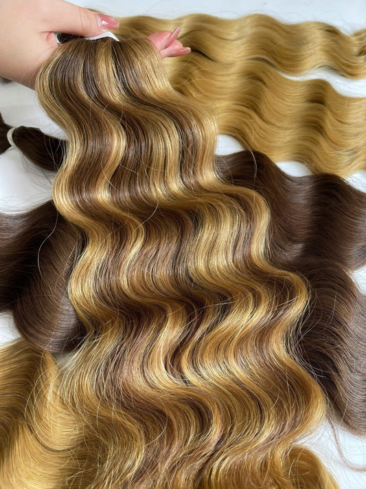Hand-Tied Weft Extensions